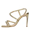 Schutz Sandals Golden In Oro Metallici E Grigi