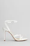 Schutz Sandals In White Leather In White