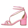 Schutz Sandals Pink In Rosa Pastello