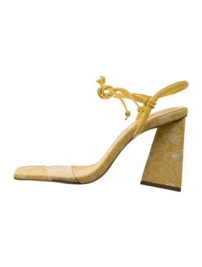 Pre-owned Schutz Sandals In Yellow