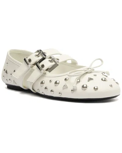 SCHUTZ SARITA LEATHER FLAT