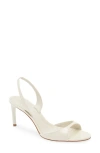 Schutz Scarlett Mid Slingback Sandal In White