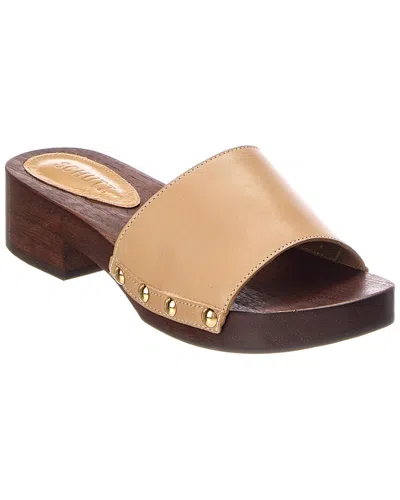 Schutz Shayla Leather Sandal In Brown