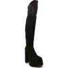 Schutz Shirley Over The Knee Boot In Black