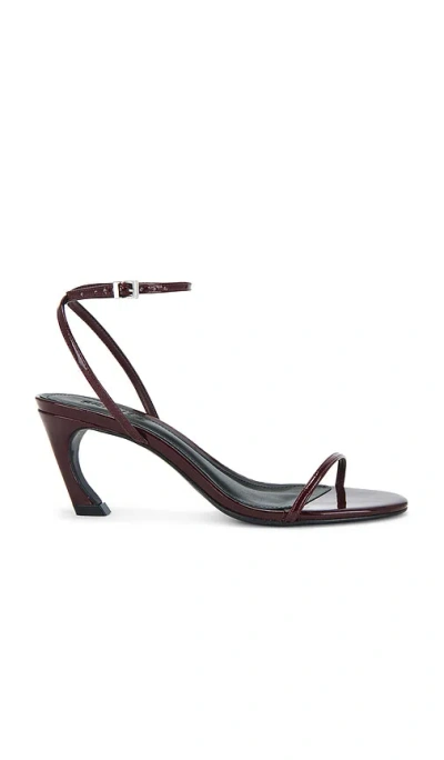 Schutz Siena Curve Mid 샌들 In Burgundy