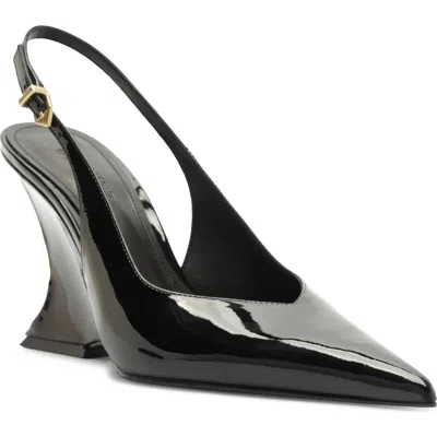 Schutz Siena Slingback Wedge Pump In Black
