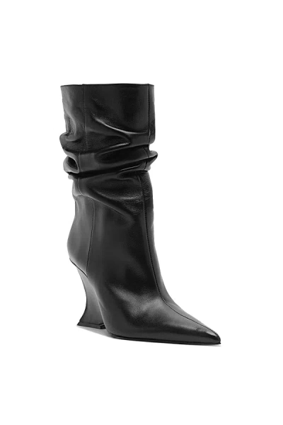 SCHUTZ SIENA SLOUCH WEDGE BOOT IN BLACK, WOMEN'S AT URBAN OUTFITTERS