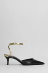 Schutz Skye Pump Mid Pumps In Black Leather In Black