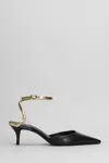 Schutz Skye Pump Mid Pumps In Black Leather In Black