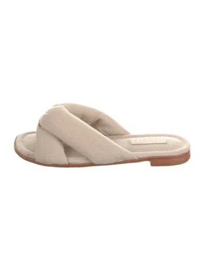 Pre-owned Schutz Slides In Neutrals