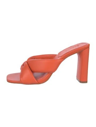 Pre-owned Schutz Slides In Orange
