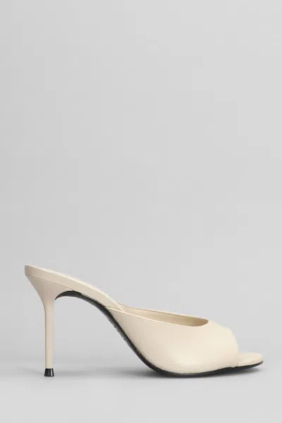 Schutz Slipper-mule In Beige Leather