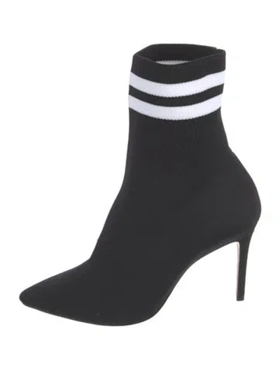 Pre-owned Schutz Sock Boots In Black