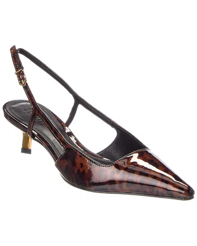 Schutz Sophia Patent Stiletto Pump In Animal Print