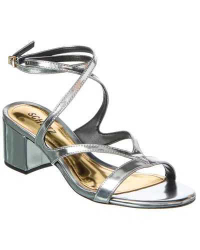Schutz Stephanie Block Spechio Sandal In Metallic