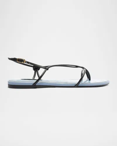 Schutz Malta Sandal In Blue/black