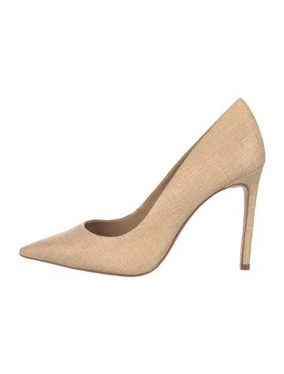 Pre-owned Schutz Straw Pumps In Neutrals