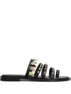 Schutz Flats In Black Leather