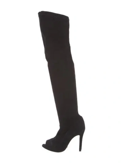 Pre-owned Schutz Suede Boots In Black