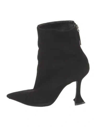 Pre-owned Schutz Suede Boots In Black