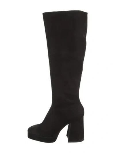Pre-owned Schutz Suede Boots In Black