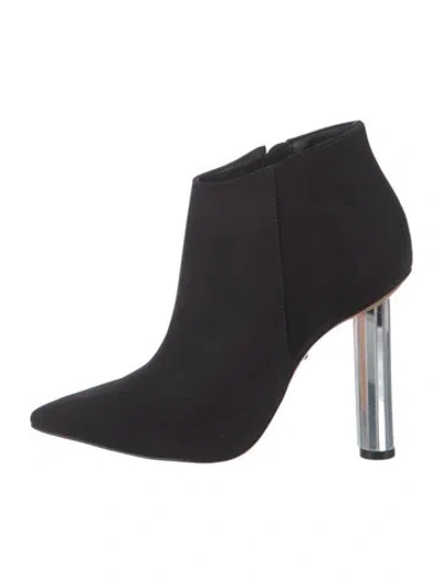 Pre-owned Schutz Suede Boots In Black