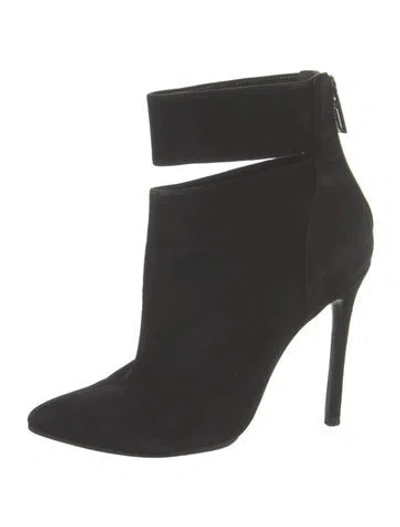 Pre-owned Schutz Suede Boots In Black