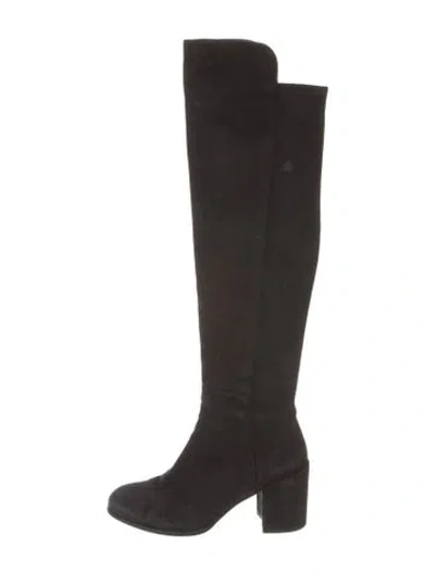Pre-owned Schutz Suede Boots In Black