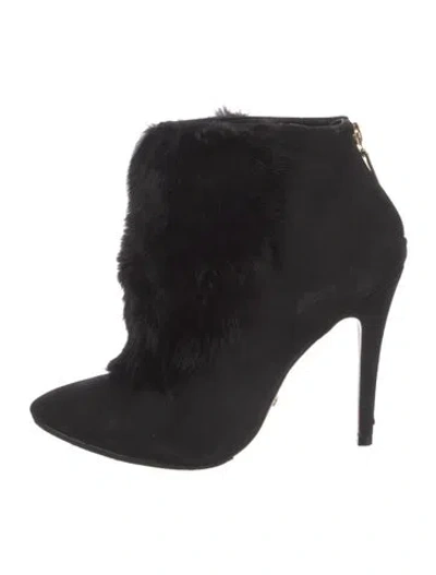 Pre-owned Schutz Suede Boots In Black
