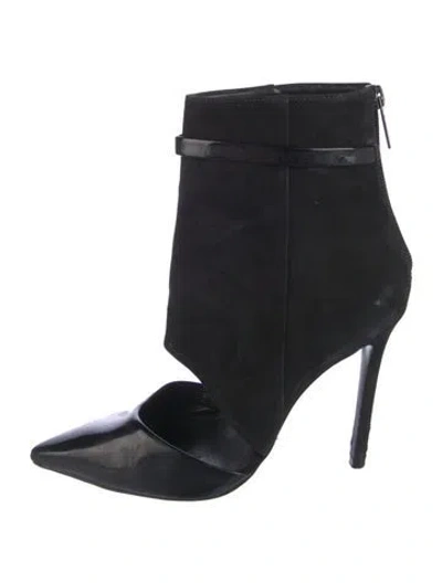 Pre-owned Schutz Suede Boots In Black
