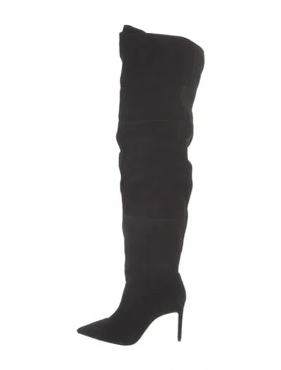 Pre-owned Schutz Suede Boots In Black