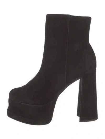 Pre-owned Schutz Suede Boots In Black