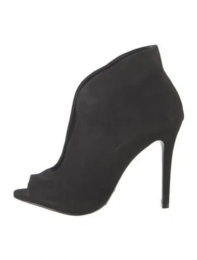 Pre-owned Schutz Suede Boots In Black