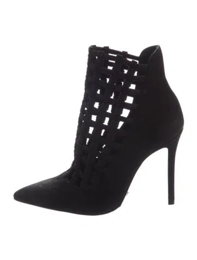 Pre-owned Schutz Suede Boots In Black