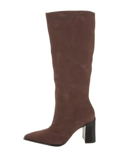 Pre-owned Schutz Suede Boots In Brown