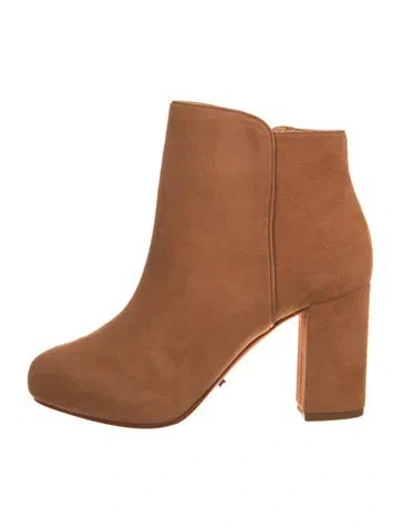 Pre-owned Schutz Suede Boots In Brown