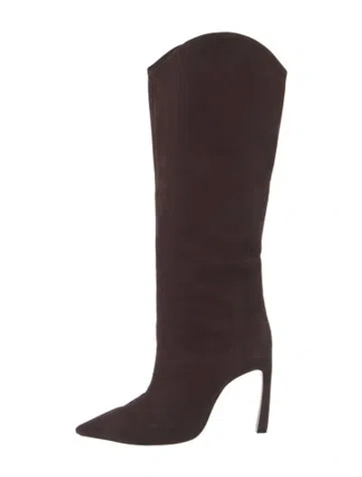 Pre-owned Schutz Suede Boots In Brown