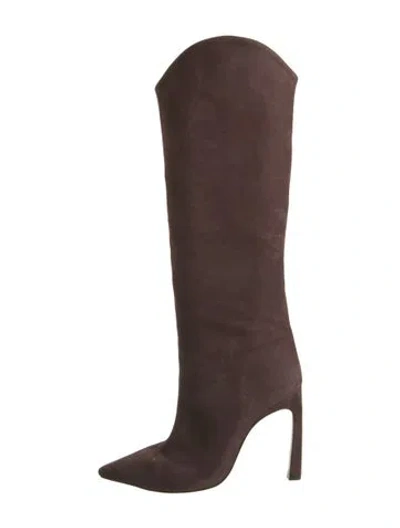 Pre-owned Schutz Suede Boots In Brown