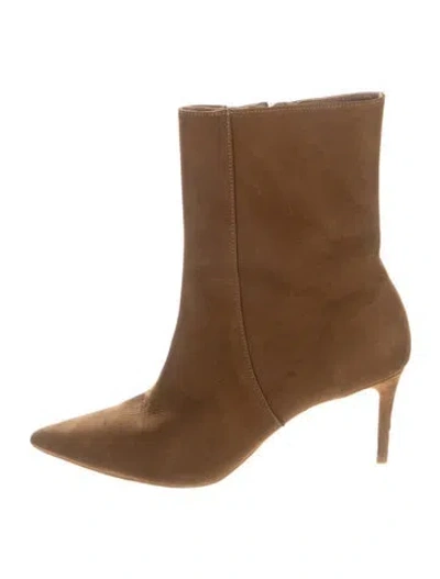Pre-owned Schutz Suede Boots In Brown
