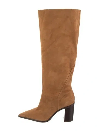 Pre-owned Schutz Suede Boots In Neutral
