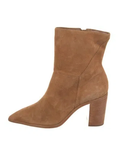 Pre-owned Schutz Suede Boots In Neutral