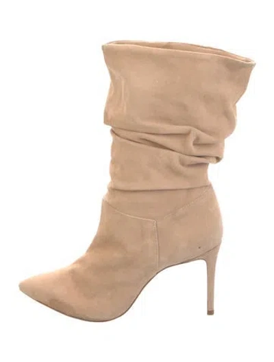Pre-owned Schutz Suede Boots In Neutrals