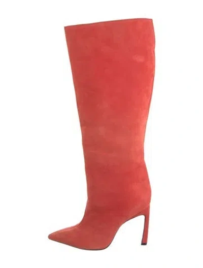 Pre-owned Schutz Suede Boots In Orange