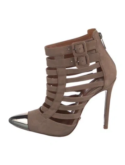 Pre-owned Schutz Suede Boots In Pink