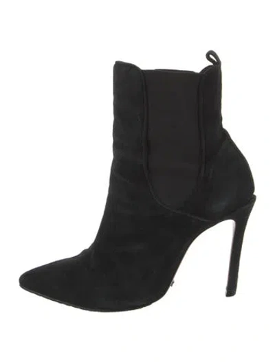 Pre-owned Schutz Suede Chelsea Boots In Black