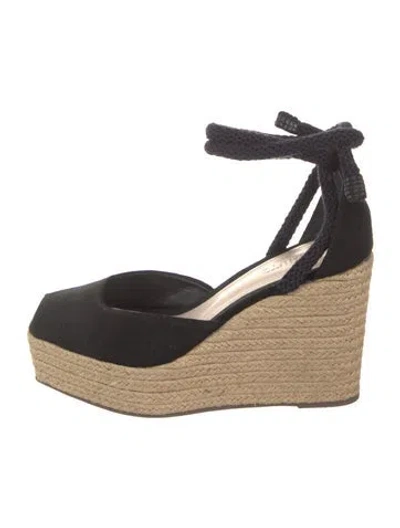 Pre-owned Schutz Suede D'orsay Pumps In Black