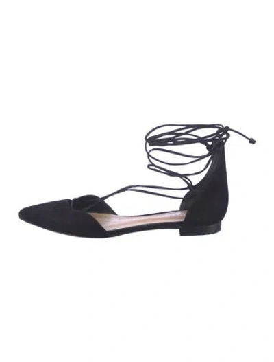 Pre-owned Schutz Suede Flats In Blue