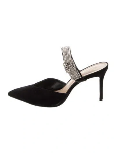 Pre-owned Schutz Suede Mules In Multi