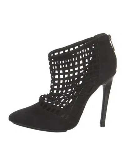 Pre-owned Schutz Suede Pumps In Black