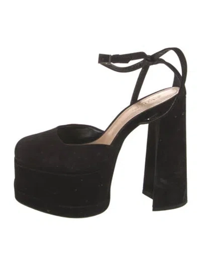Pre-owned Schutz Suede Pumps In Black